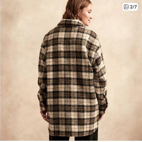 Banana Republic Black and Cream Belted Jacket - Picture 2 of 6